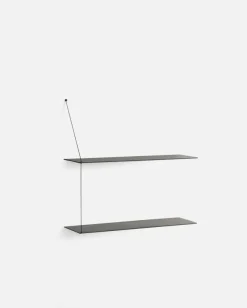 STEDGE Hylla 80cm, Rökt Ek