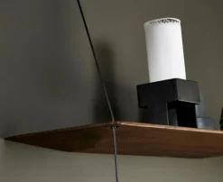 STEDGE Hylla 80cm, Rökt Ek