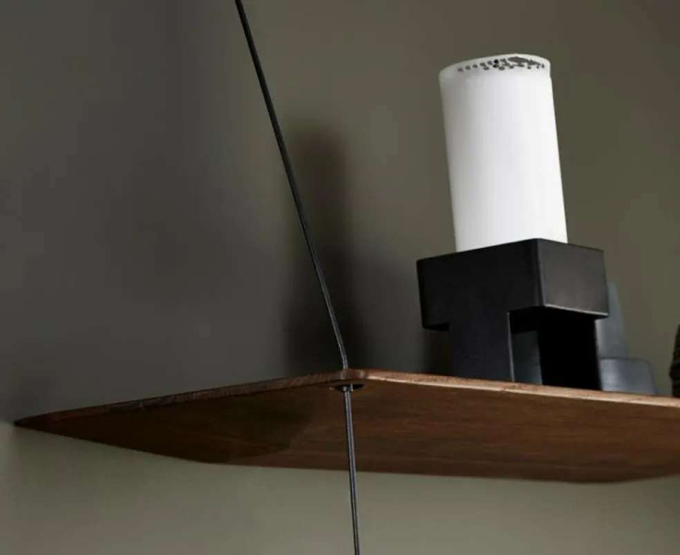 STEDGE Hylla 80cm, Rökt Ek