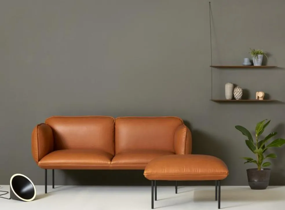 STEDGE Hylla 80cm, Rökt Ek