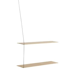 STEDGE Hylla 80cm, Rökt Ek