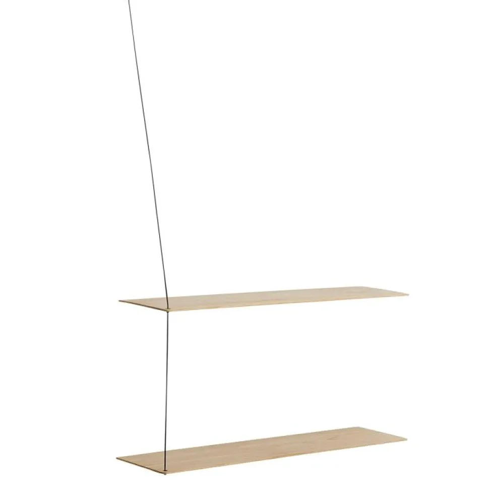 STEDGE Hylla 80cm, Rökt Ek