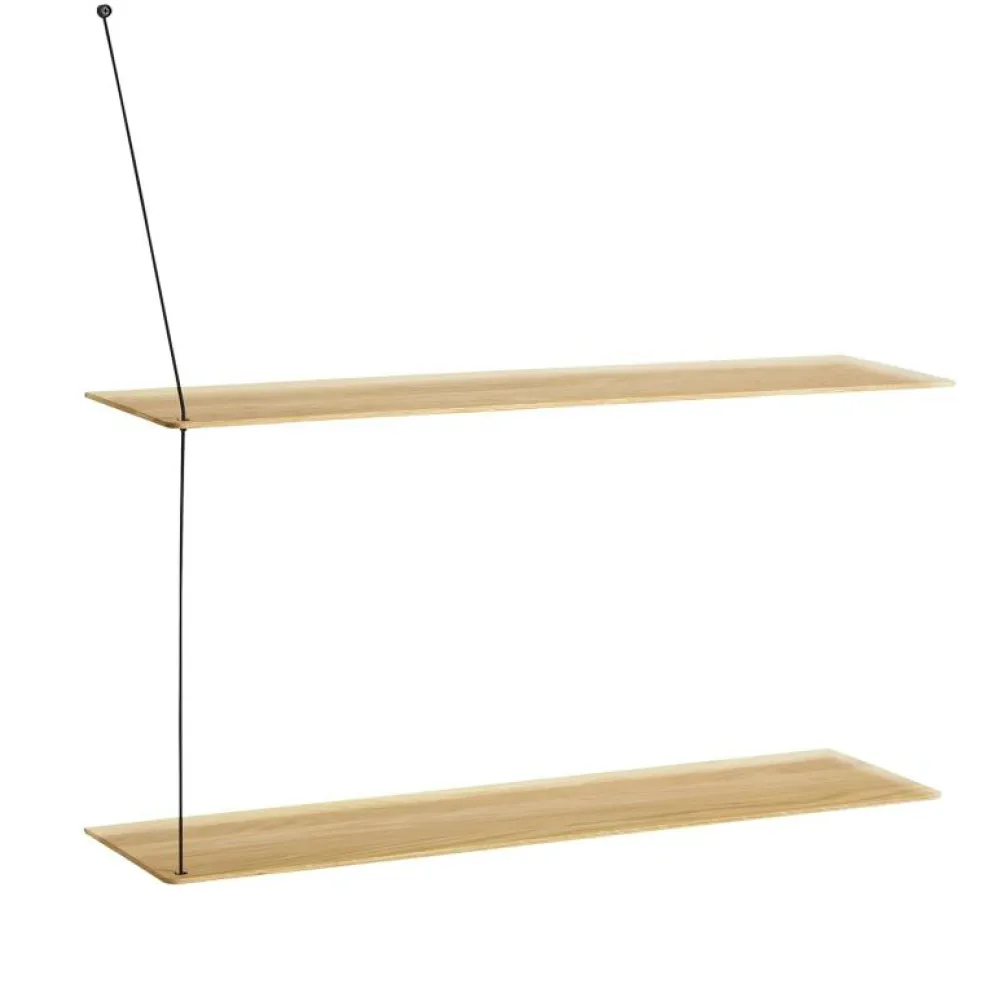 STEDGE Hylla 80cm, Rökt Ek