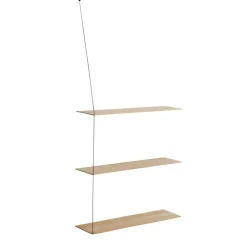 STEDGE Hylla 80cm, Rökt Ek