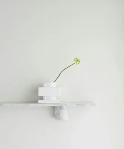 Sten Vägghylla 80 cm, Svart Marmor