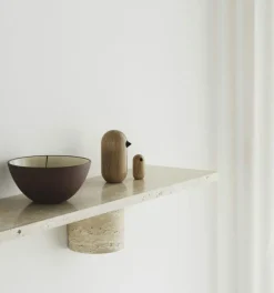 Sten Vägghylla 80 cm, Svart Marmor