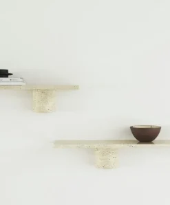 Sten Vägghylla 80 cm, Svart Marmor