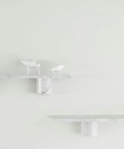 Sten Vägghylla 80 cm, Svart Marmor