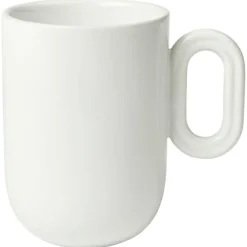 Broste Copenhagen Kaffekoppar-Stevns Mugg Med Handtag Chalk White, 40 cl