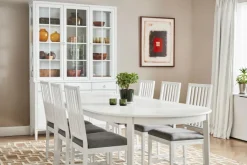 Englesson Matbord Och Barbord-Stockholm 2.0 Matbord Ø114 Inkl 3 Ilägg, Whitewash