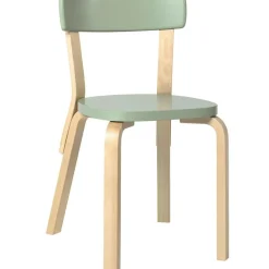 Artek Stolar-Stol 69, Vit/Björk