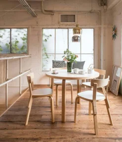 Artek Stolar-Stol 69, Vit/Björk