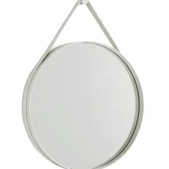Strap Spegel No2 Ø70 cm, Ljusgrå