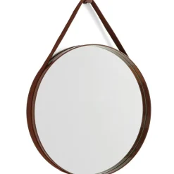 Strap Spegel No2 Ø70 cm, Ljusgrå