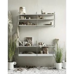 String Modulära Hyllsystem-Gavel 20x50 cm 1-pack, Mörkgrå