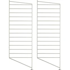 String Modulära Hyllsystem-Gavlar Golv 30x85 cm 2-pack, Mörkgrå