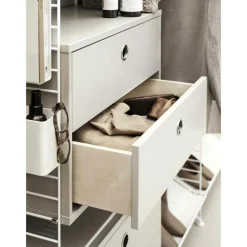 String Modulära Hyllsystem-Gavlar Golv 30x85 cm 2-pack, Mörkgrå