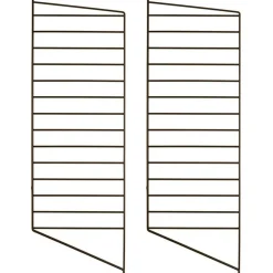 String Modulära Hyllsystem-Gavlar Golv 30x85 cm 2-pack, Mörkgrå