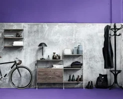 String Modulära Hyllsystem-Gavlar Golv 30x85 cm 2-pack, Mörkgrå