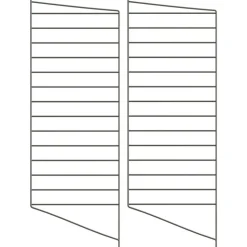 String Modulära Hyllsystem-Gavlar Golv 30x85 cm 2-pack, Mörkgrå
