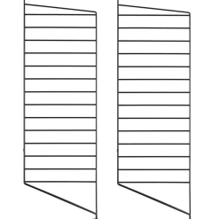 String Modulära Hyllsystem-Gavlar Golv 30x85 cm 2-pack, Mörkgrå