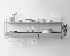 String Gavlar 20x50 cm 2-pack, Mörkgrå