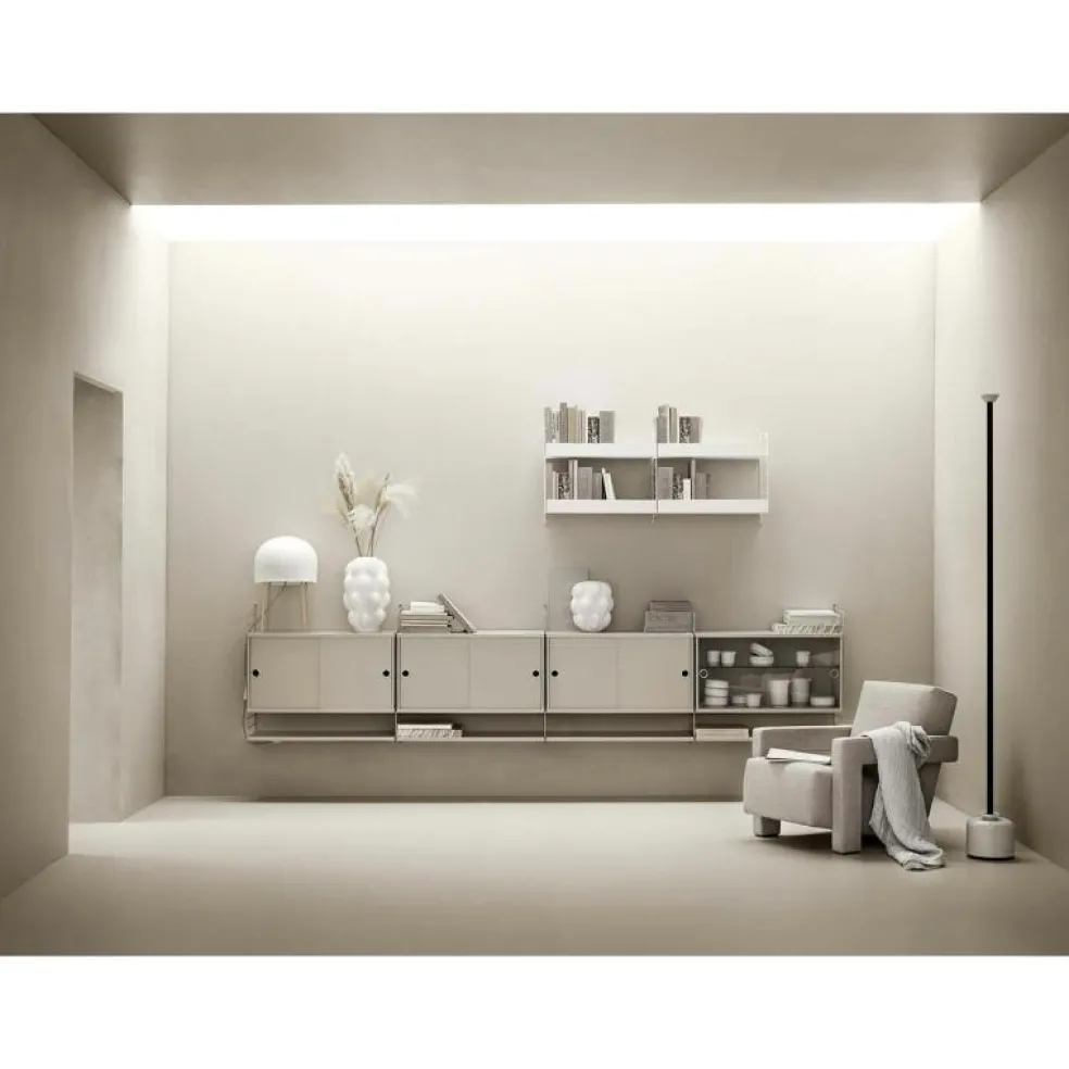 String Gavlar 30x75 cm 2-pack, Vit