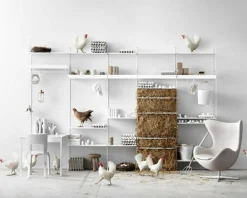 String Gavlar 30x75 cm 2-pack, Vit