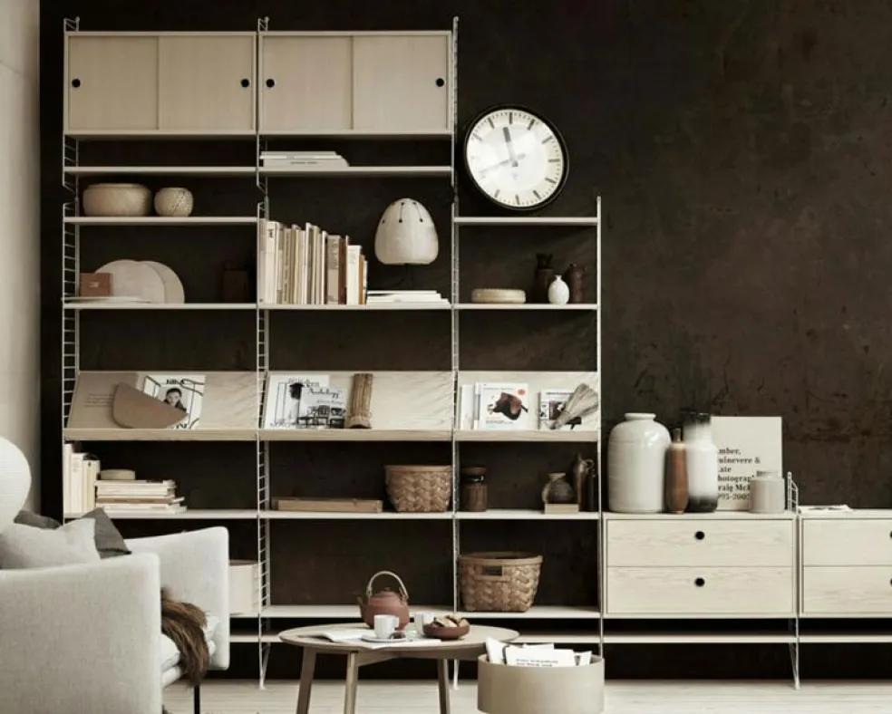 String Gavlar 30x75 cm 2-pack, Vit