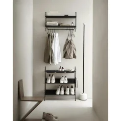 String Hyllplan Med Hög Kant Metall 20x58 cm, Beige