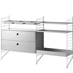 String Hyllsystem No 15, Svart