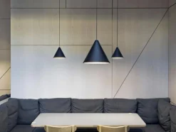 Flos Fönsterlampor|Pendellampor-String Light Cone Pendel 12M Dimbar Med Casambi, Blå