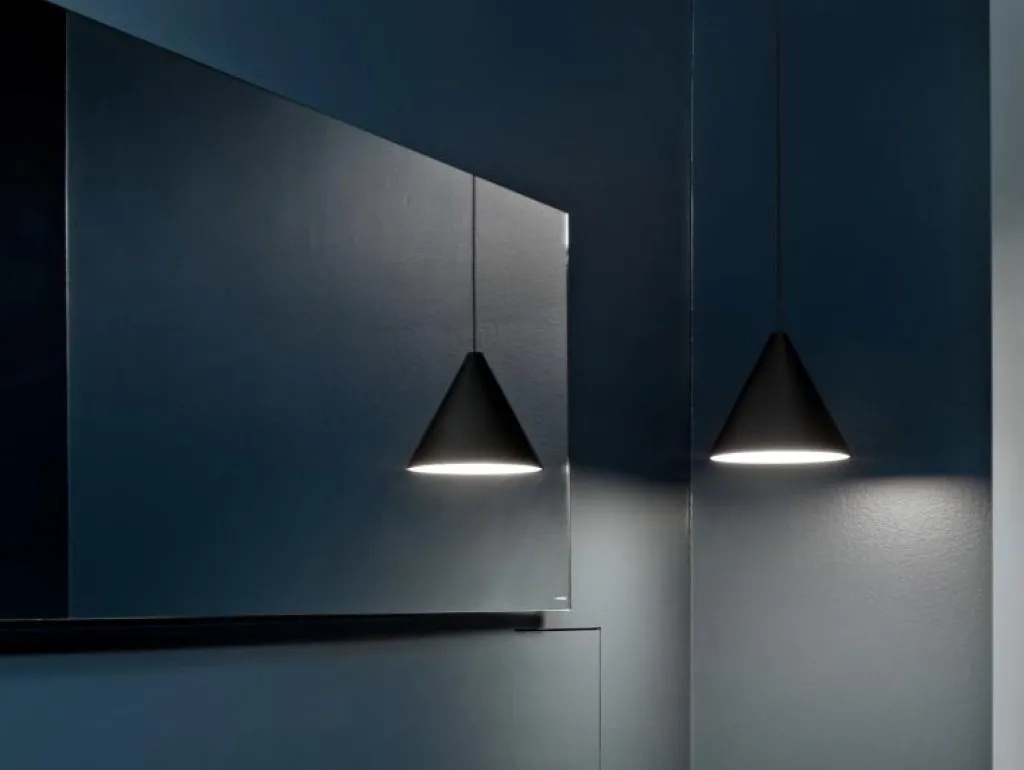 Flos Fönsterlampor|Pendellampor-String Light Cone Pendel 12M Dimbar Med Casambi, Blå