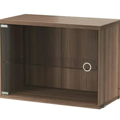 String Skåp Med Glasdörr 30x58 cm, Mörkgrå