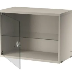 String Skåp Med Glasdörr 30x58 cm, Mörkgrå