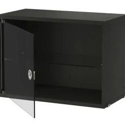 String Skåp Med Glasdörr 30x58 cm, Mörkgrå