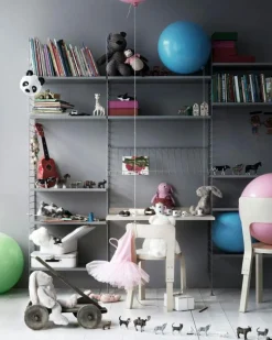 String Tidningshylla 30x78 cm, Grå