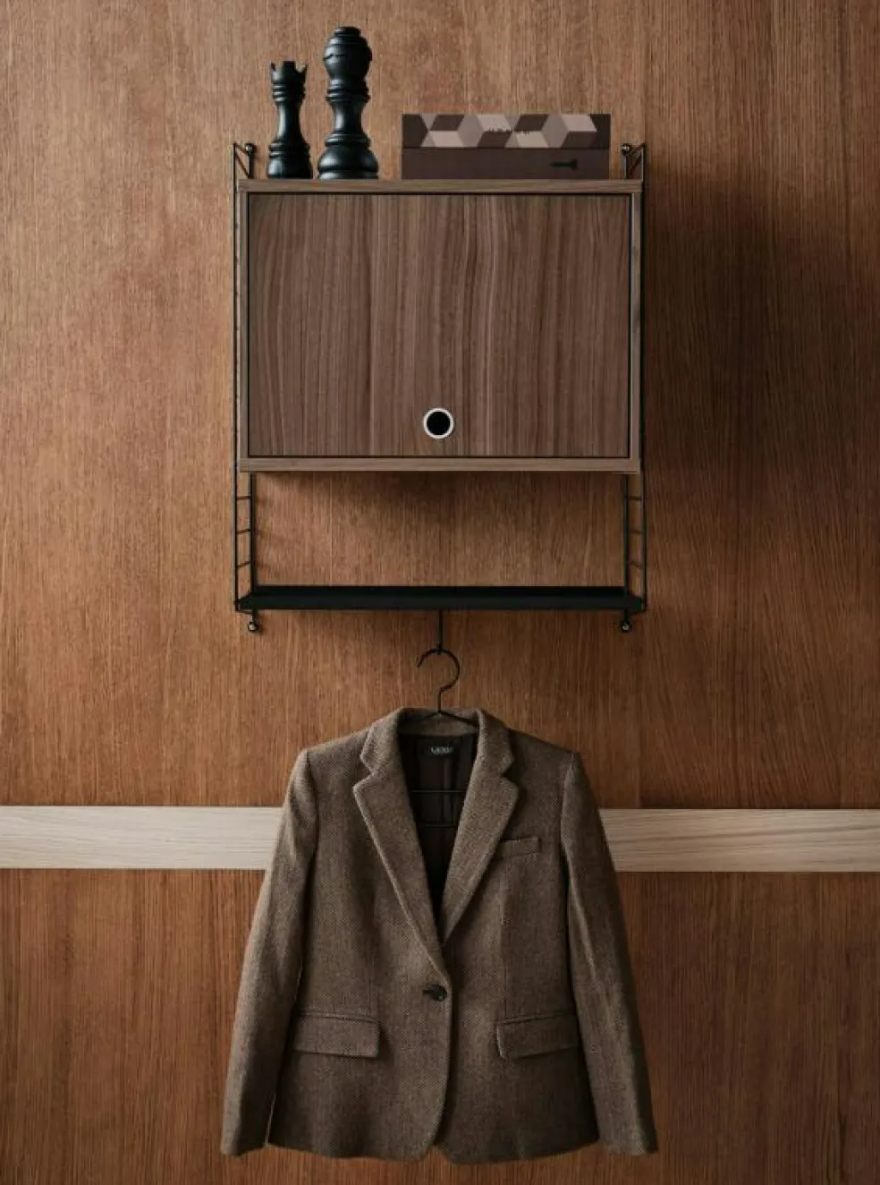 String Överskåp 30x58 cm, Valnöt