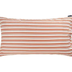 Striped Cotton Poplin Örngott 50x60 cm, Blå