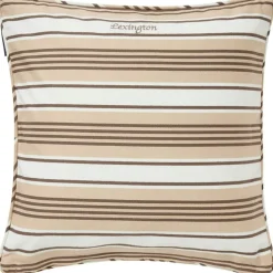 Striped Organic Kuddfodral 50x50 cm, Blå