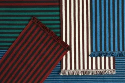 Stripes and Stripes Matta 52x95 cm, Körsbär