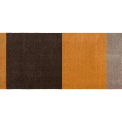 Tica Copenhagen Plastmattor-Stripes Matta Dijon/Brun, 90x200 cm