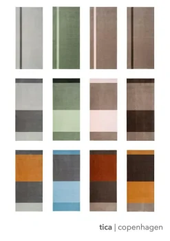 Tica Copenhagen Plastmattor-Stripes Matta Ljusgrön / Mörkgrön, 90x130 cm