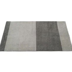 Tica Copenhagen Plastmattor-Stripes Matta Steel Grey / , 60x90 cm
