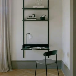 Study Hylla, Svart / Valnöt