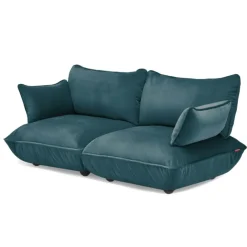 Sumo 3-Sitssoffa Sammet, Petrol