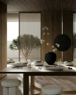 Sunao Vas Ø25 cm, Svart