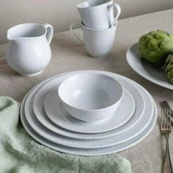 Rörstrand Assietter-Swedish Grace Assiett 17 cm 4-pack, Snö