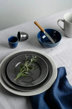 Rörstrand Djupa Tallrikar-Swedish Grace Djup Tallrik 25 cm, Snö (Vit)