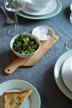 Rörstrand Djupa Tallrikar-Swedish Grace Djup Tallrik 25 cm, Snö (Vit)